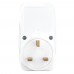 British General Electrical Smart Power Adapter Socket 13A White Moulded AHC/U-01